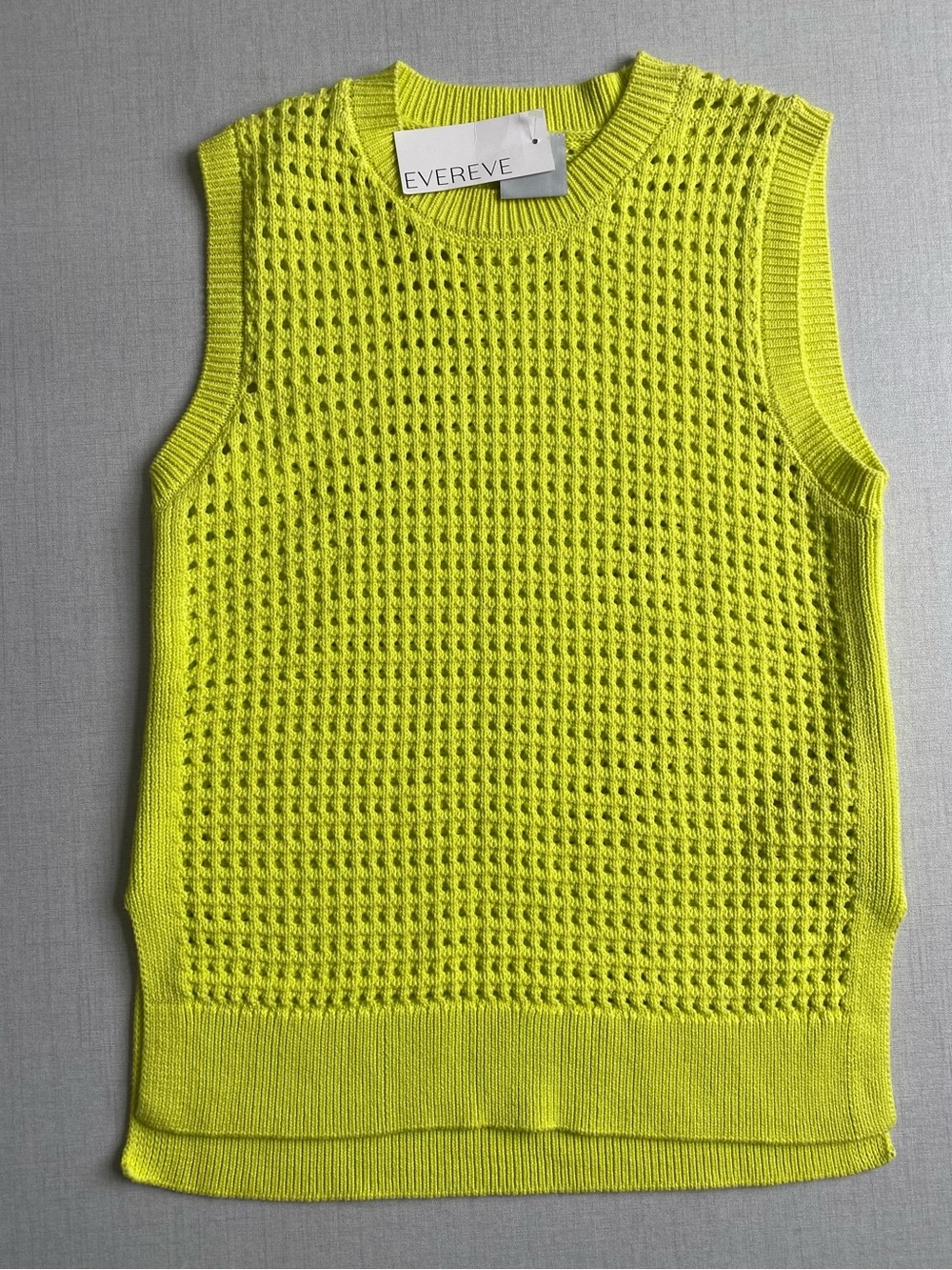 NWT Varley Evereve Knit Vest Size Small Cotton Crochet 100% Cotton - Picture 3 of 11